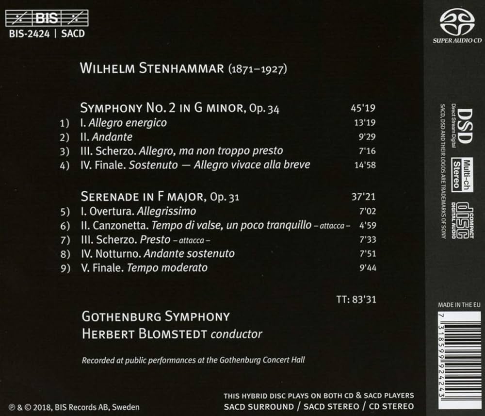 Stenhammar / Gothenburg Symphony - Symphony 2 / Serenade